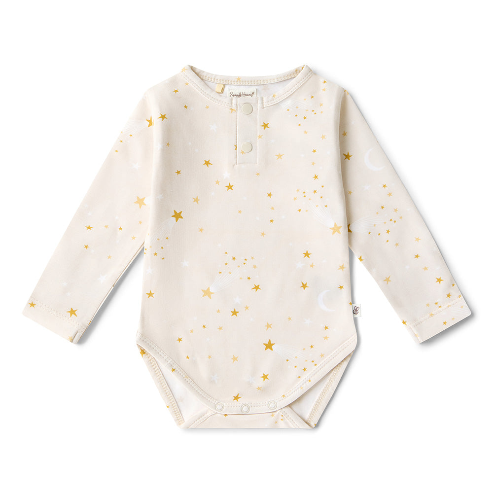Stardust Long Sleeve Organic Bodysuit - View 2