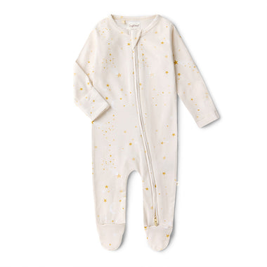 Stardust Organic Snuggle Sleepsuit Zip Footie | Snuggle Hunny