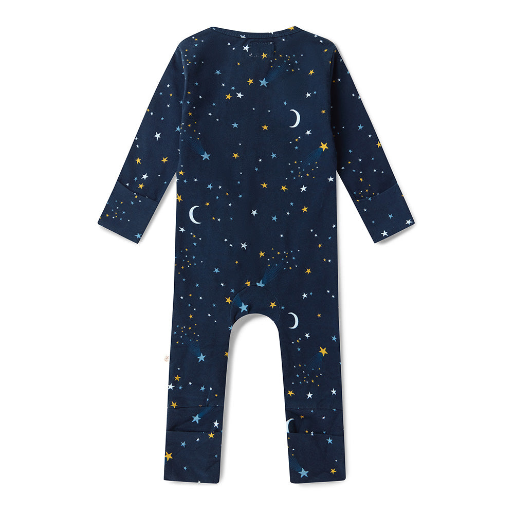 Starry Night Organic Snugglesuit Convertible Romper - View 6