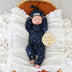 Starry Night Organic Snugglesuit Convertible Romper | Snuggle Hunny