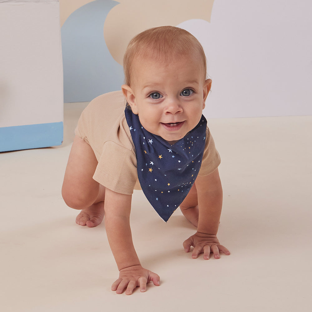 Starry Night Organic Dribble Bib - View 3
