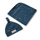Starry Night Organic Jersey Wrap & Beanie Set - Thumbnail 2