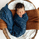 Starry Night Organic Jersey Wrap & Beanie Set - Thumbnail 6