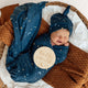 Starry Night Organic Jersey Wrap & Beanie Set - Thumbnail 3