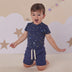 Starry Night Short Sleeve Organic Bodysuit | Snuggle Hunny