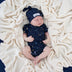 Starry Night Short Sleeve Organic Bodysuit | Snuggle Hunny