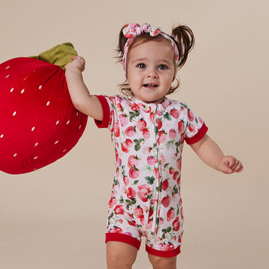 Strawberry Organic Snuggle Shortie | Snuggle Hunny