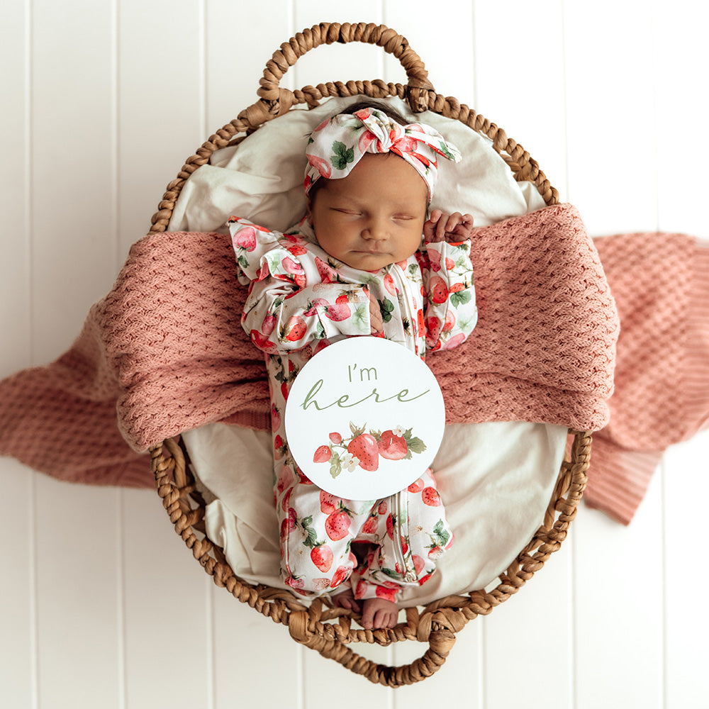 Strawberry & Moss Reversible Milestone Cards - View 7