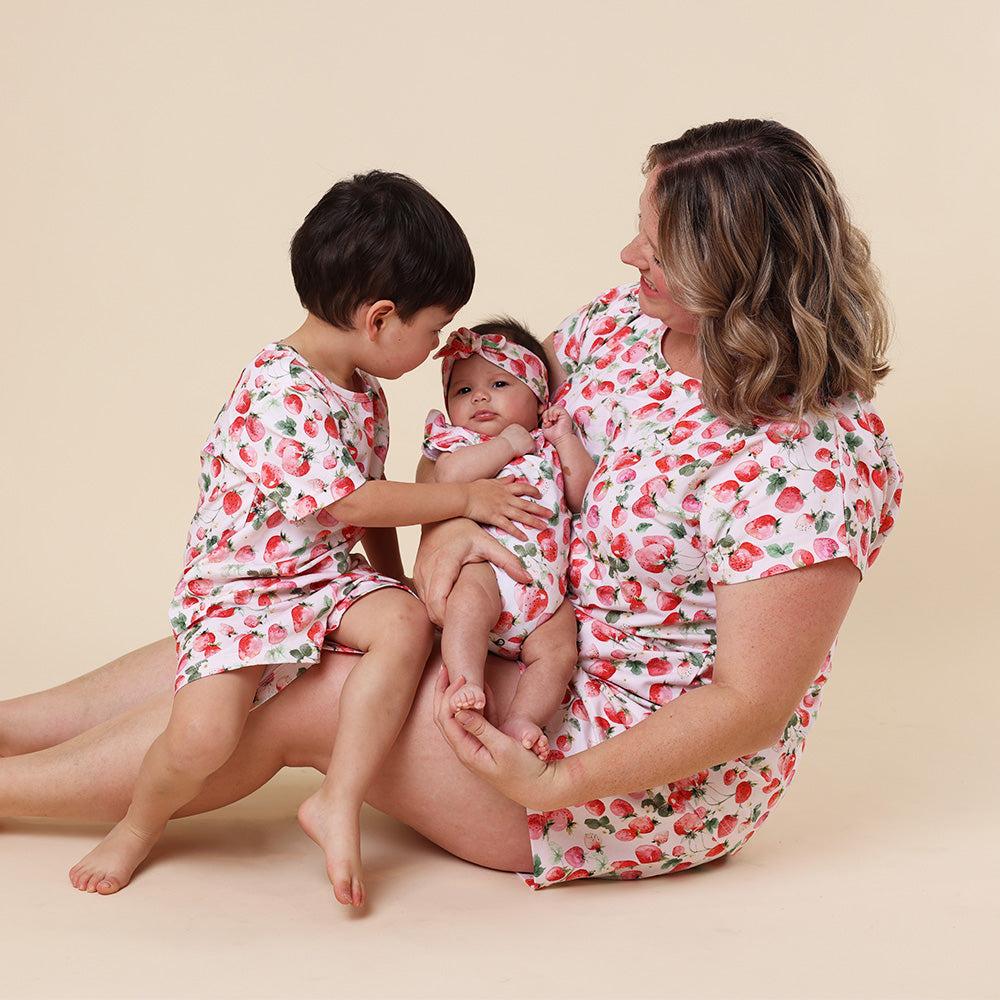 Strawberry Organic Womens PJ Set - View 6