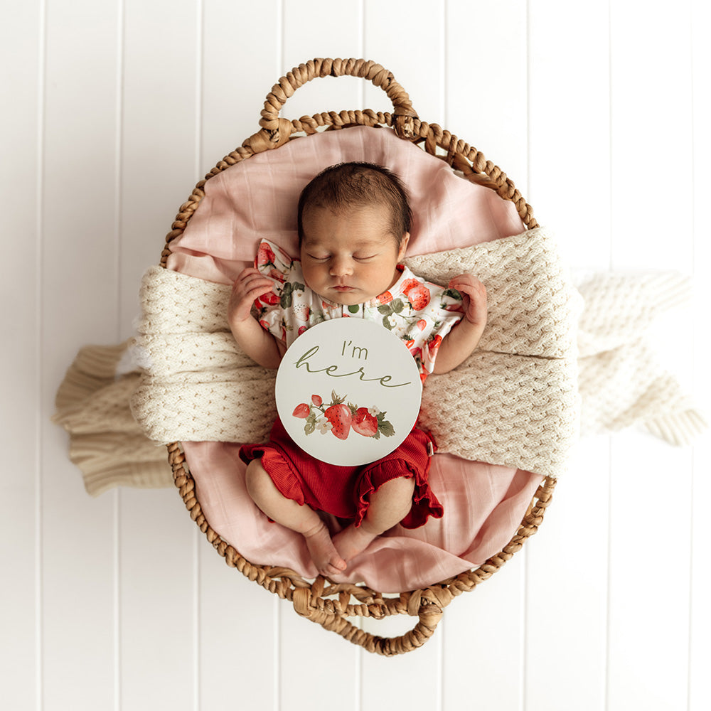Strawberry & Moss Reversible Milestone Cards - View 10