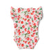 Strawberry Short Sleeve Organic Bodysuit with Frill - Thumbnail 10
