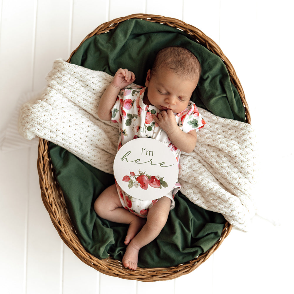 Strawberry & Moss Reversible Milestone Cards - View 6