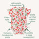Strawberry Short Sleeve Organic Bodysuit - Thumbnail 4