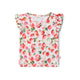Strawberry Organic T-Shirt with Frill - Thumbnail 2