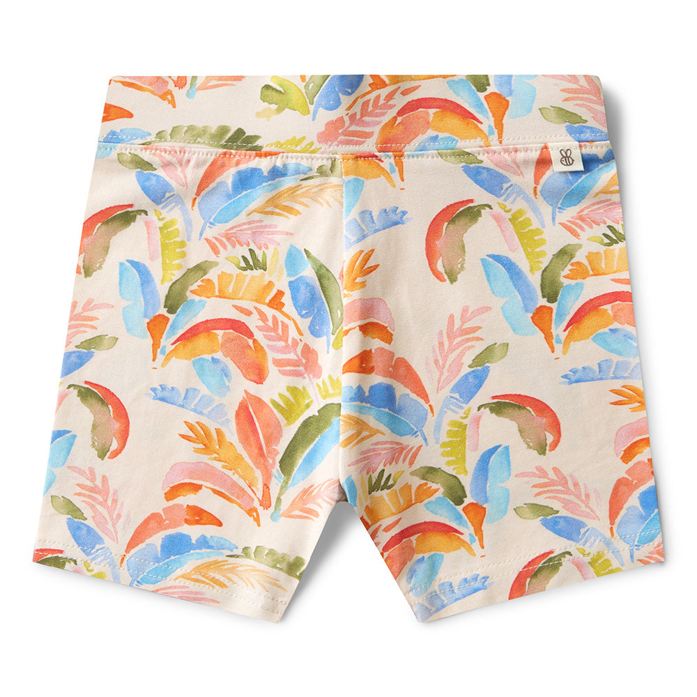 Summer Palm Organic Bike Shorts - View 2