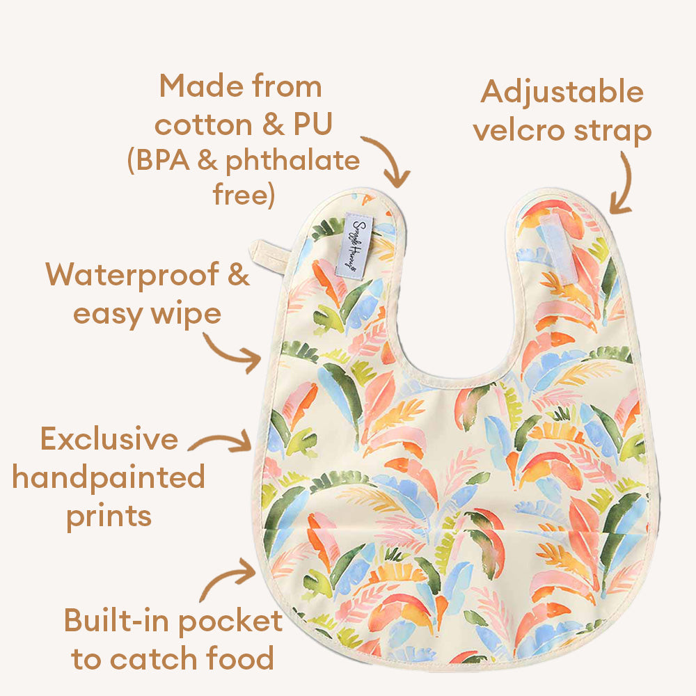 Summer Palm Snuggle Bib - View 4