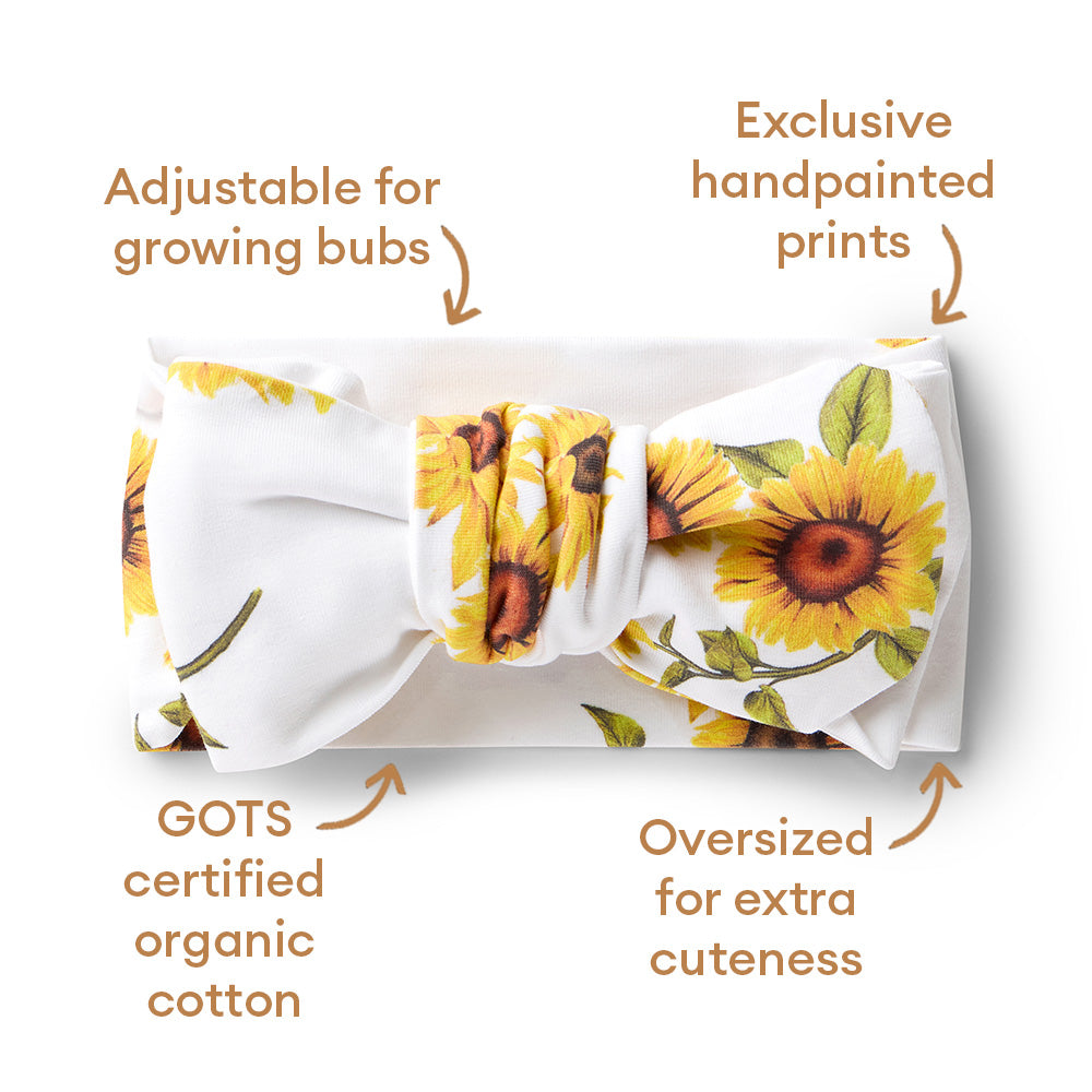 Sunflower Organic Oversized Bow - View 5