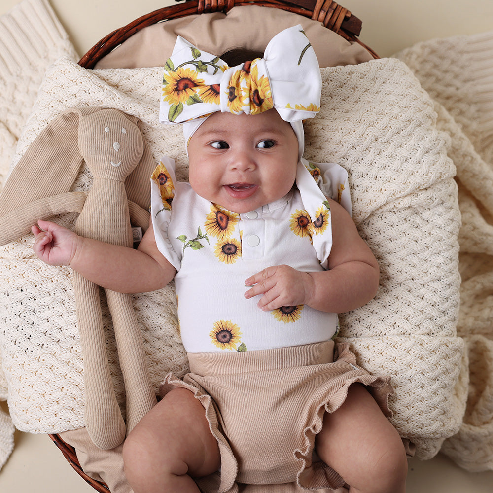 Sunflower Organic Oversized Bow - View 4