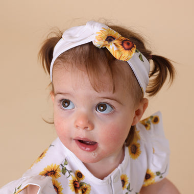 Sunflower Organic Topknot | Snuggle Hunny