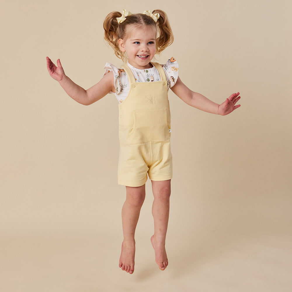 Sunlight Organic Joey Overall Shorts - View 9