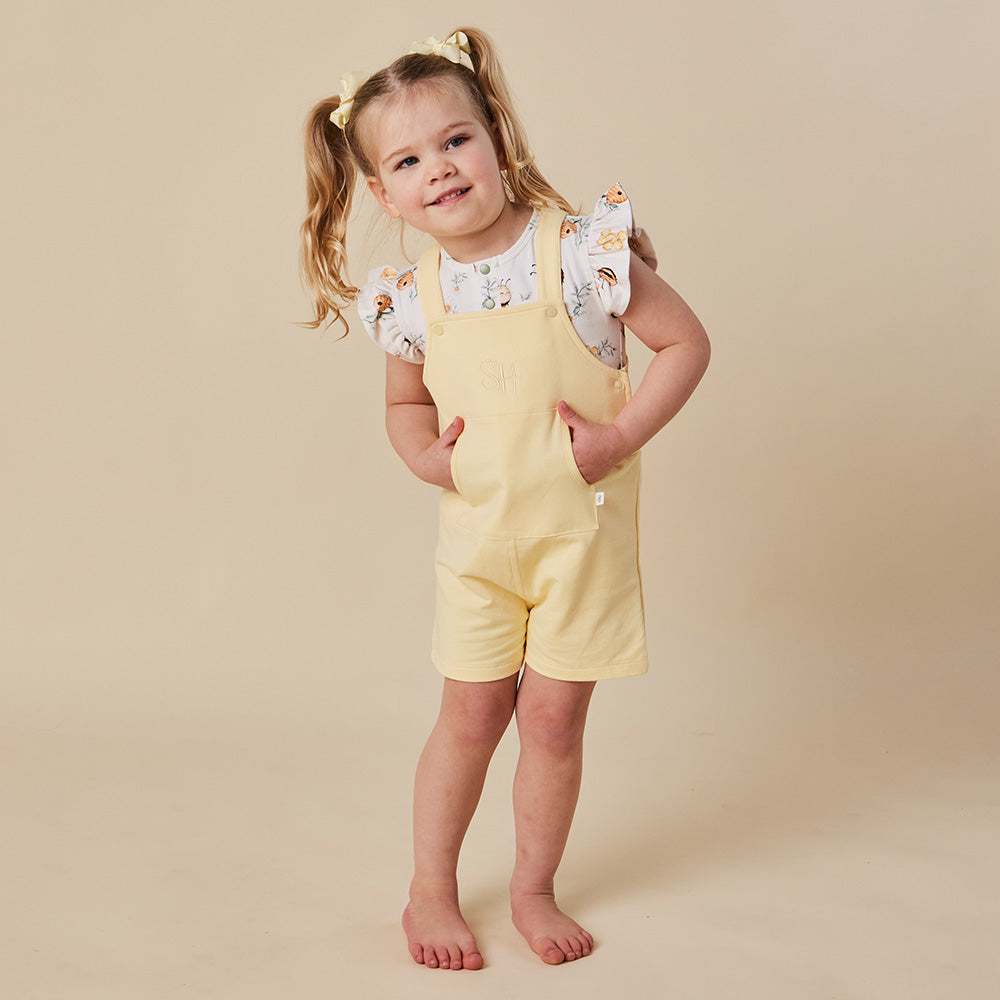 Sunlight Organic Joey Overall Shorts - View 1
