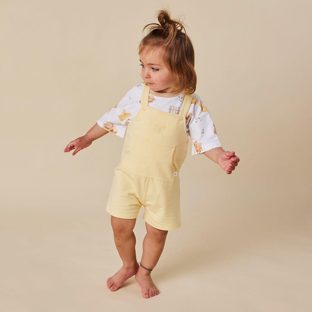 Sunlight Organic Joey Overall Shorts - View 4