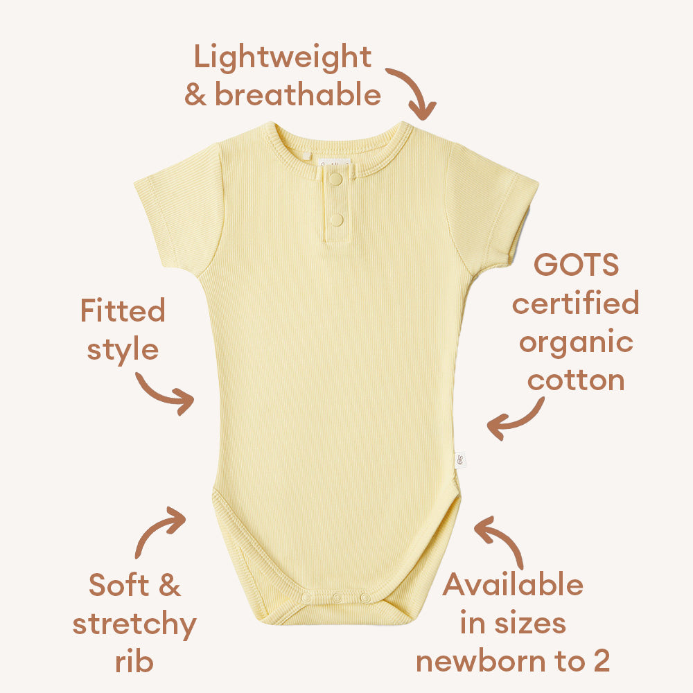 Sunlight Short Sleeve Organic Bodysuit - View 9
