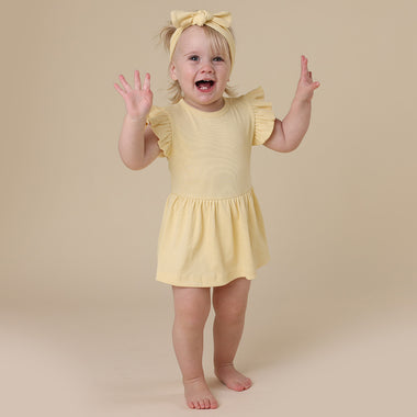 Sunlight Short Sleeve Organic Dress | Snuggle Hunny
