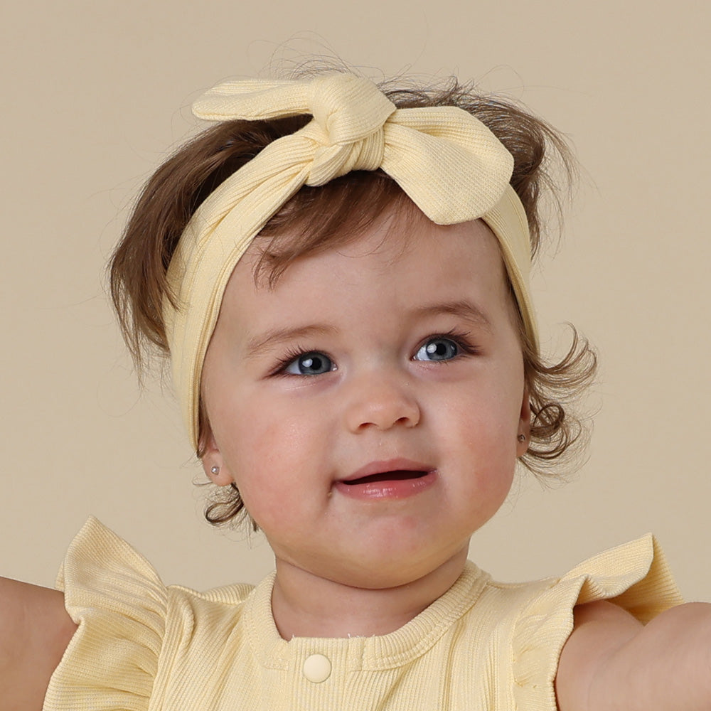 Sunlight Ribbed Organic Topknot - View 4