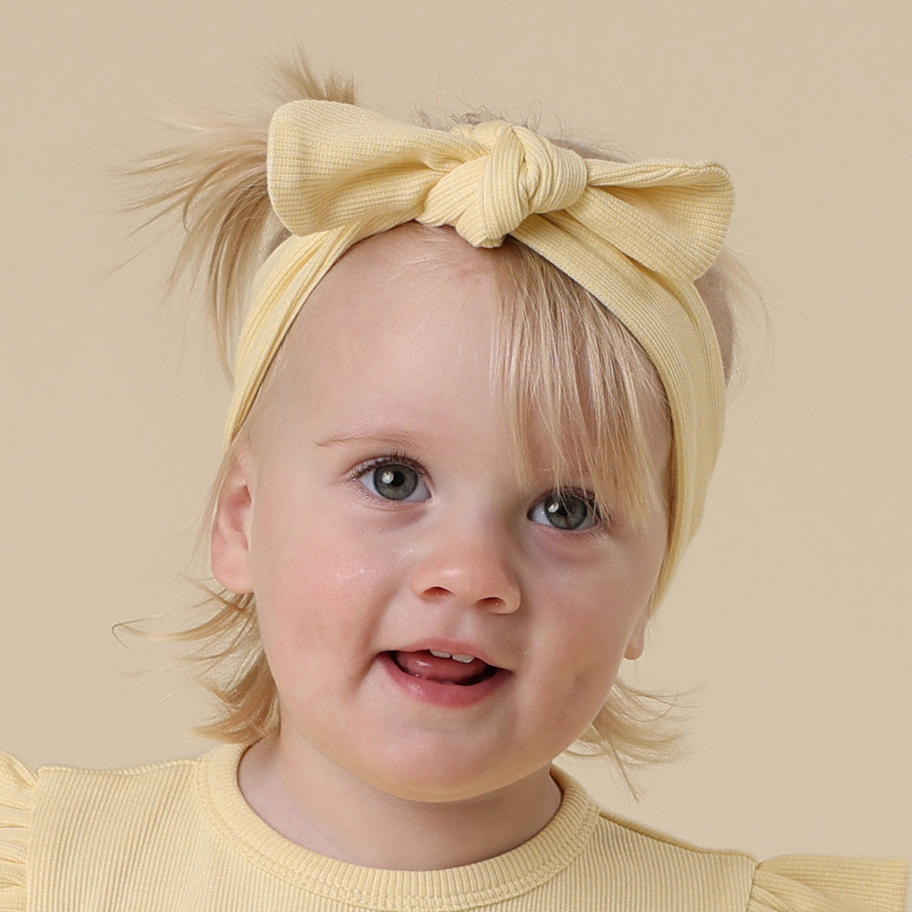 Sunlight Ribbed Organic Topknot - View 6