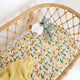 Sunny Citrus Organic Bassinet Sheet / Change Pad Cover - Thumbnail 1