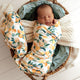 Sunny Citrus Organic Jersey Wrap & Beanie Set - Thumbnail 7