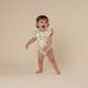 Sunny Citrus Short Sleeve Organic Bodysuit with Frill - Thumbnail 14