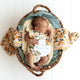 Sunny Citrus Short Sleeve Organic Bodysuit with Frill - Thumbnail 9