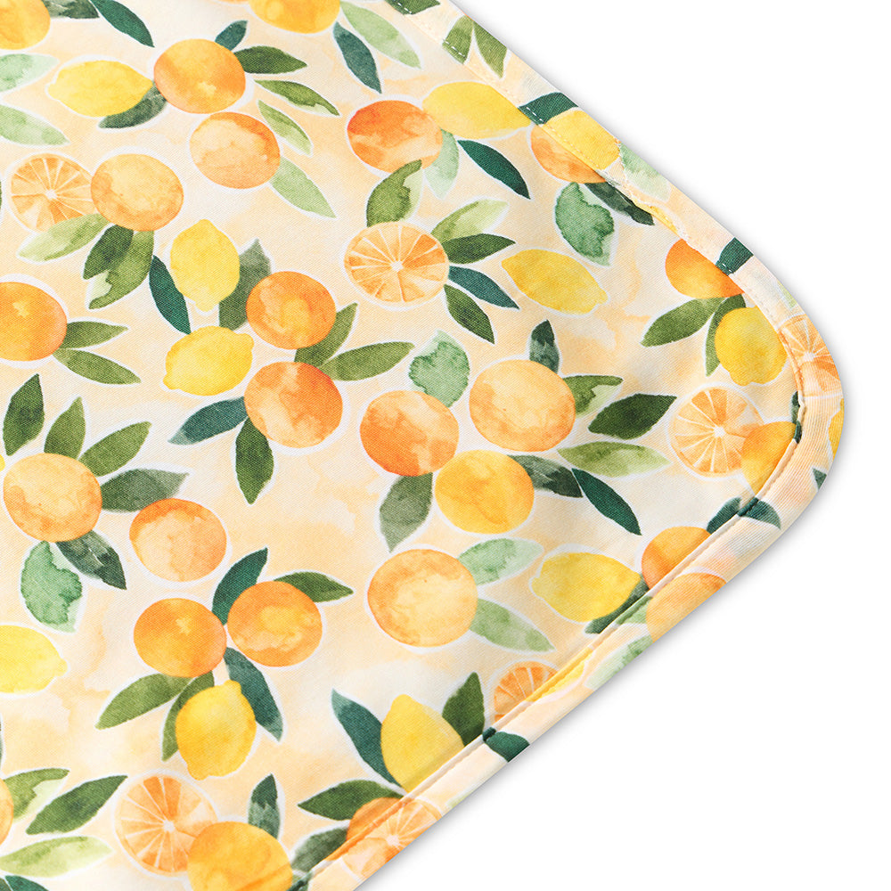 Sunny Citrus Organic Hooded Baby Towel - View 5