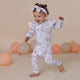 Sweet Swallows Organic Snugglesuit Convertible Romper with Frill - Thumbnail 3