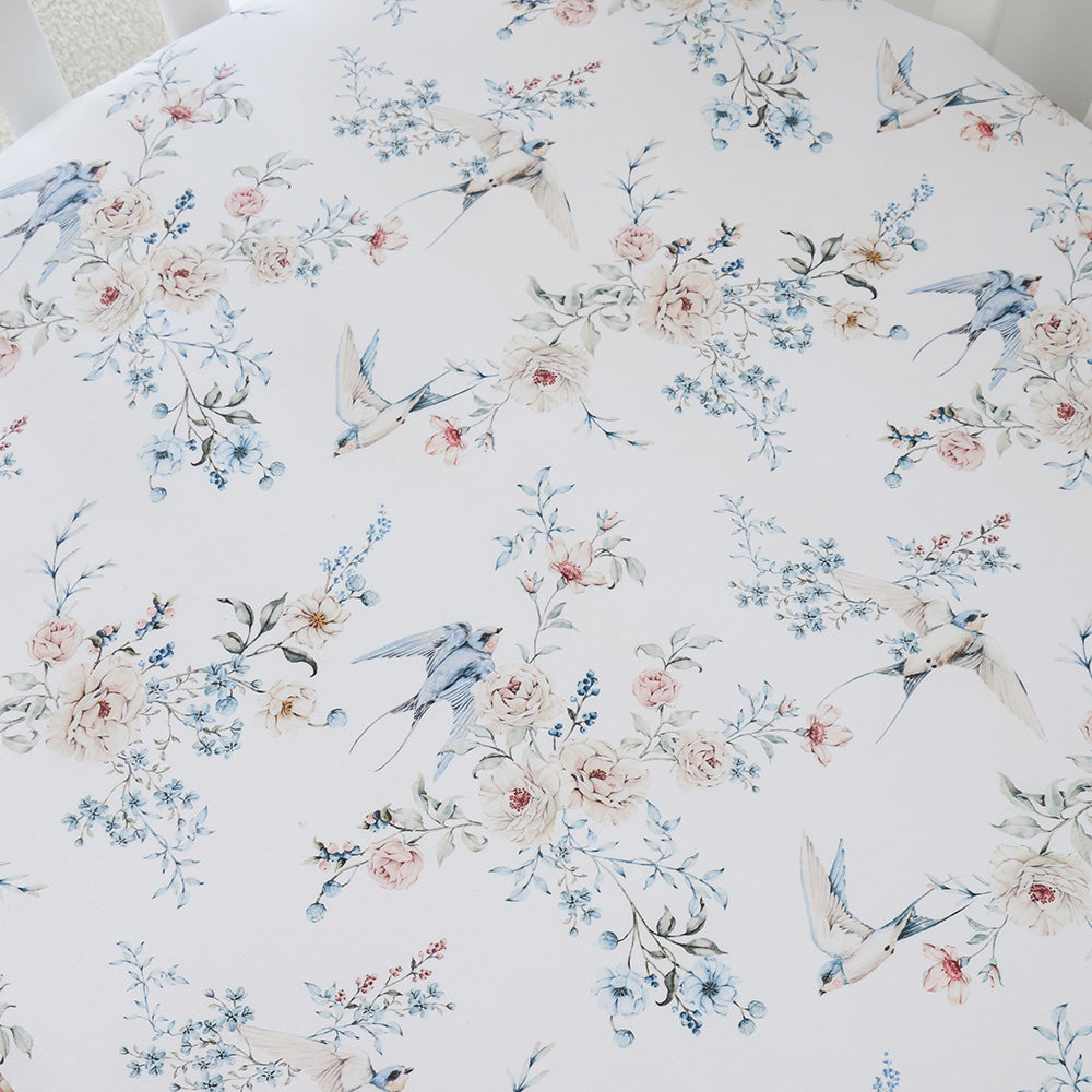 Sweet Swallows Organic Fitted Cot Sheet - View 2