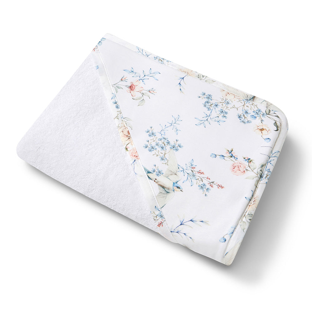 Sweet Swallows Organic Hooded Baby Towel - View 2