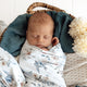Sweet Swallows Organic Jersey Wrap & Topknot Set - Thumbnail 6
