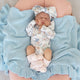 Sweet Swallows Long Sleeve Organic Bodysuit with Frill - Thumbnail 1