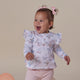 Sweet Swallows Organic Long Sleeve Top with Frill - Thumbnail 3