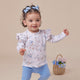 Sweet Swallows Organic Long Sleeve Top with Frill - Thumbnail 1