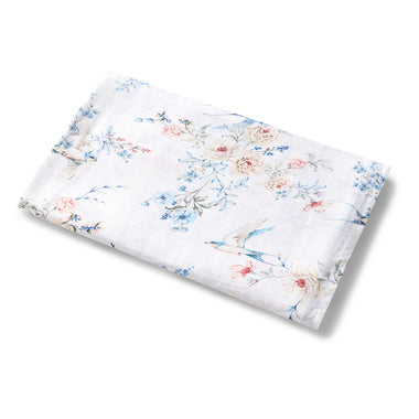 Sweet Swallows Organic Muslin Wrap | Snuggle Hunny
