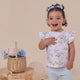 Sweet Swallows Organic Short Sleeve Top with Frill - Thumbnail 3