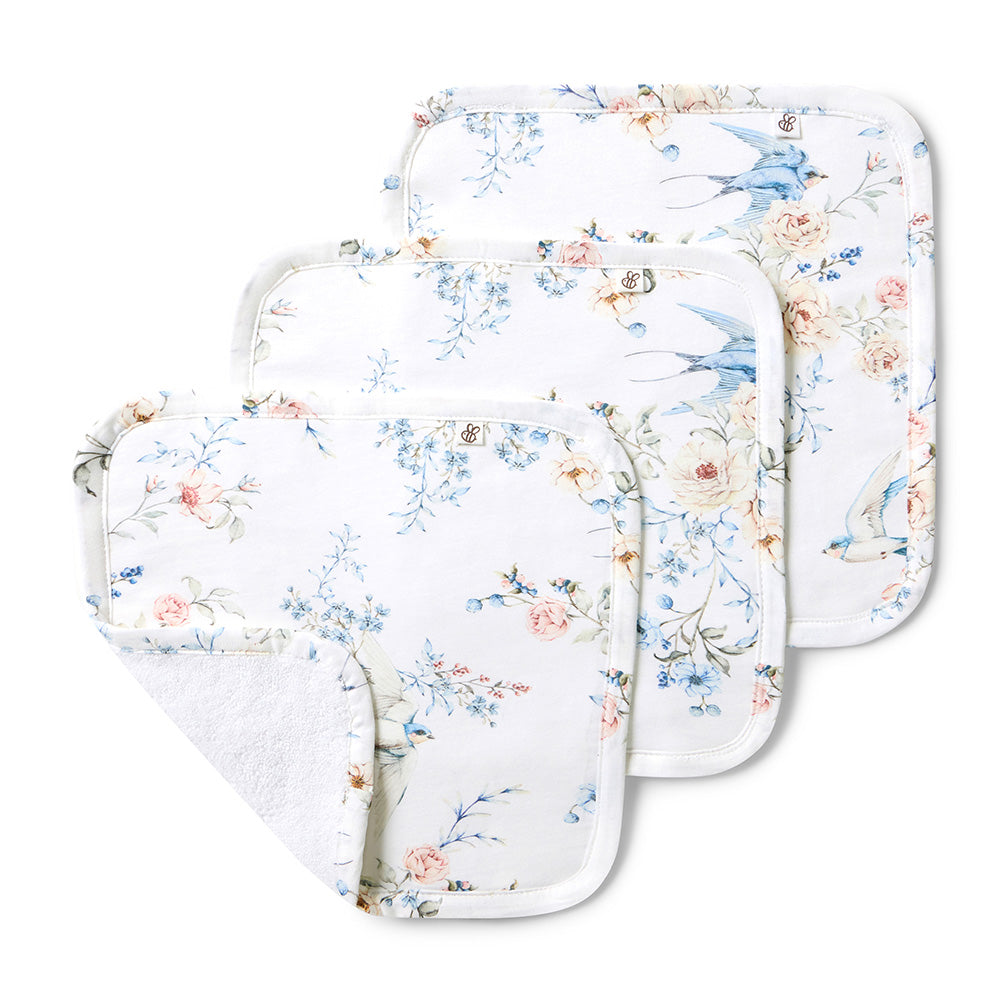 Sweet Swallows Organic Wash Cloths - 3 Pack - View 1