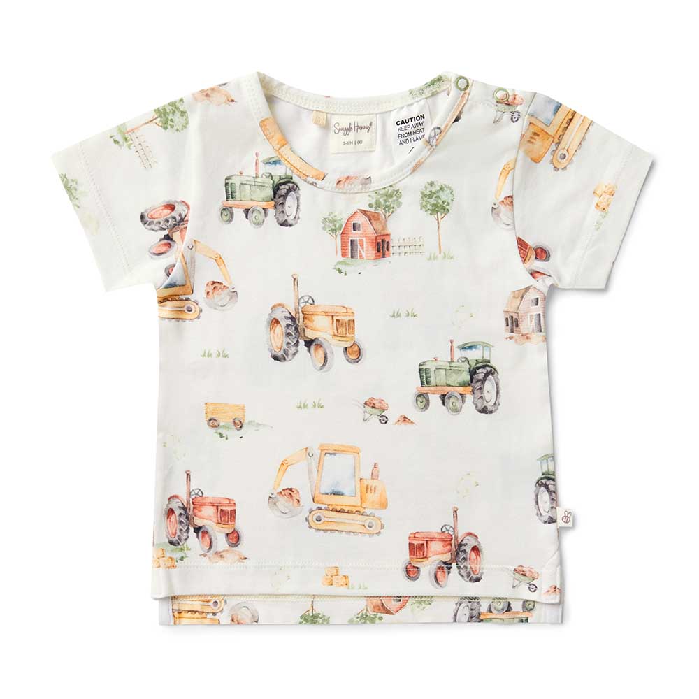 Diggers & Tractors Organic T-Shirt - View 2