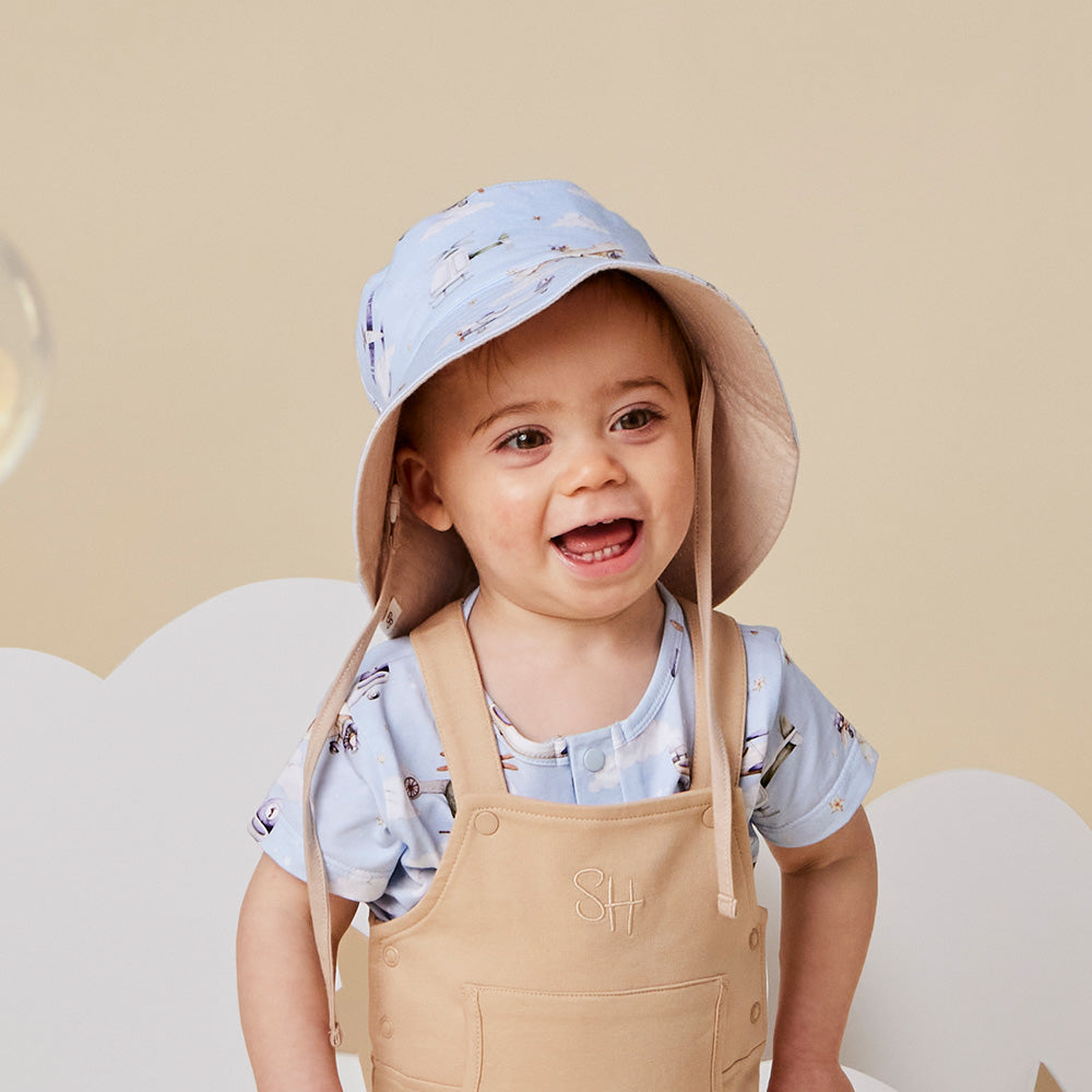 Taking Flight Reversible Cotton Bucket Hat - View 5