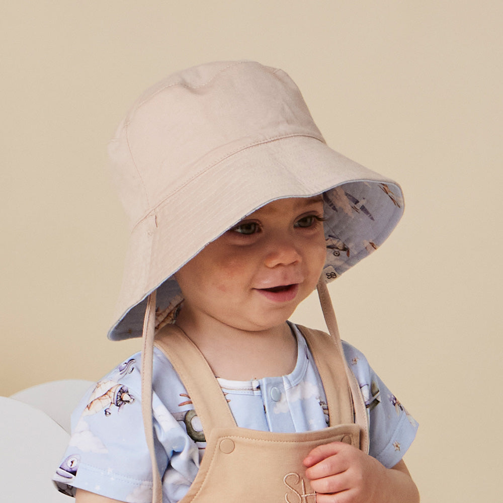 Taking Flight Reversible Cotton Bucket Hat - View 3