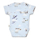 Taking Flight Short Sleeve Organic Kimono Bodysuit - Thumbnail 8