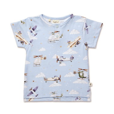Taking Flight Organic Short Sleeve Top | Snuggle Hunny